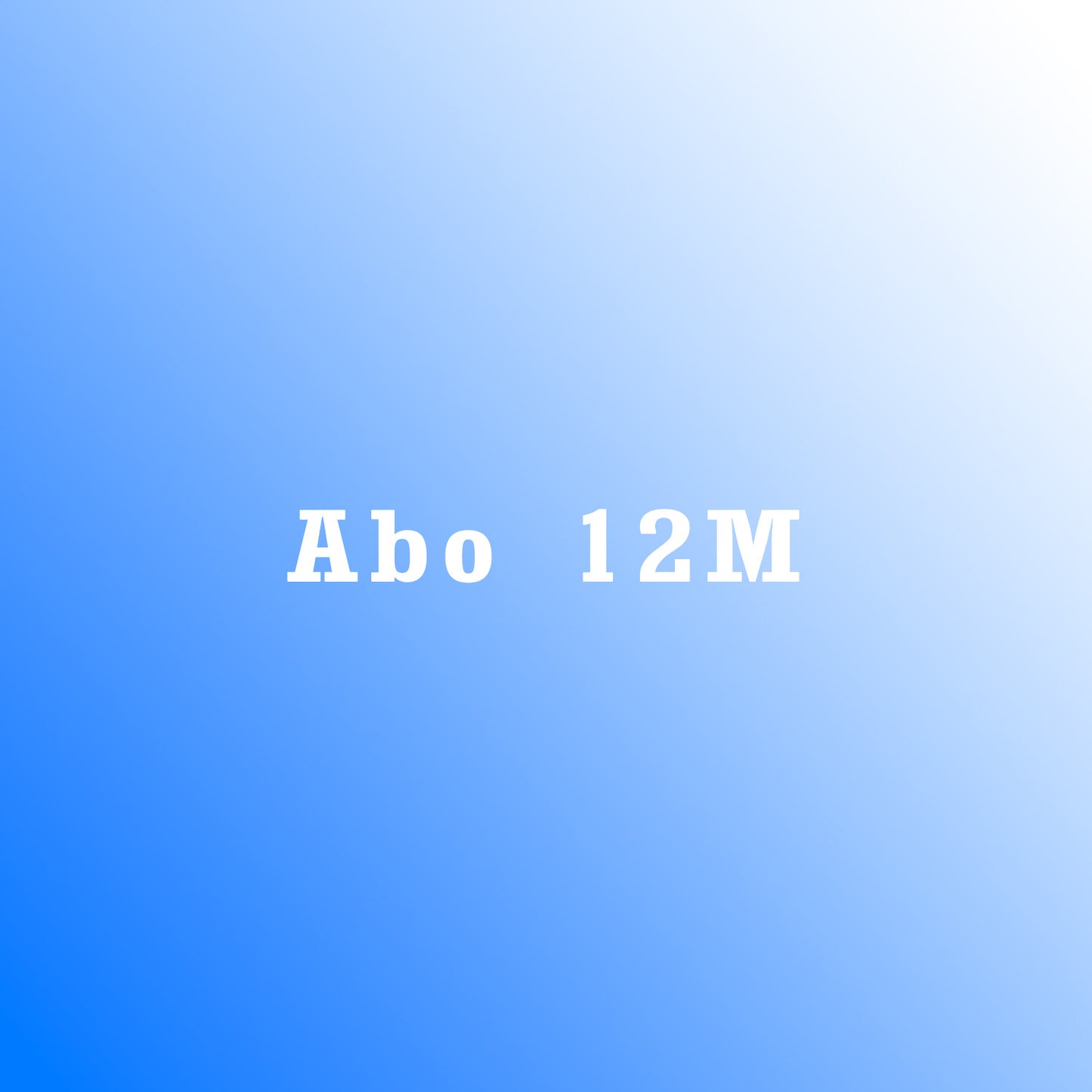 Abonnement 12M