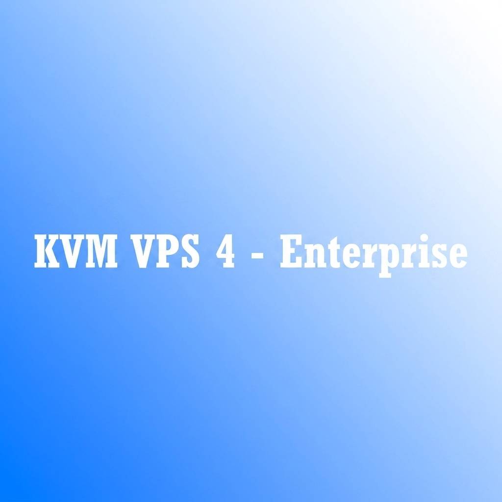 KVM VPS 4 - Enterprise