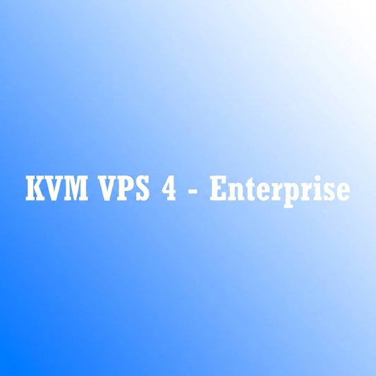 KVM VPS 4 - Enterprise